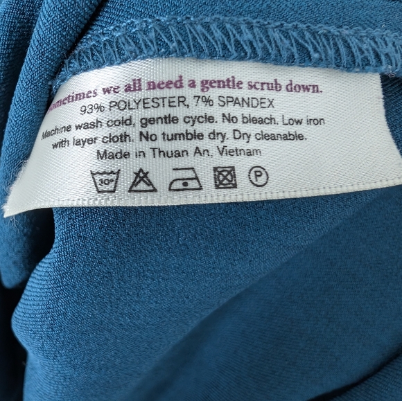 💘 M.M. Lafleur Emily Teal Blue Green Dress Sz 10 - Picture 5 of 5